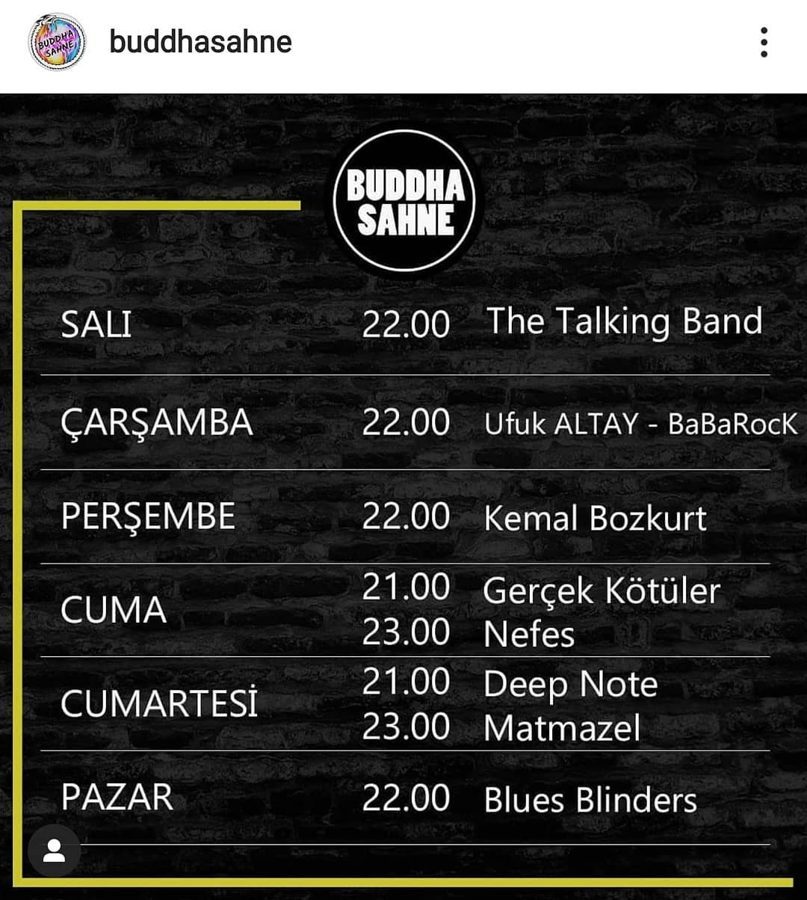 Çarşamba'yı da yakarız...!🤘 BaBaRocK 🎤🎷🎸🎸🥁 . . . #